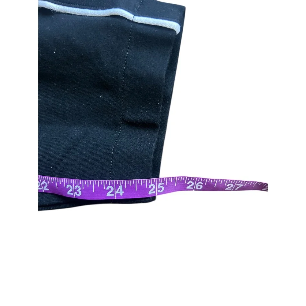 Spanx The Perfect Piped Skinny Ankle Pant Side Stripe‎ Black White Womens XL